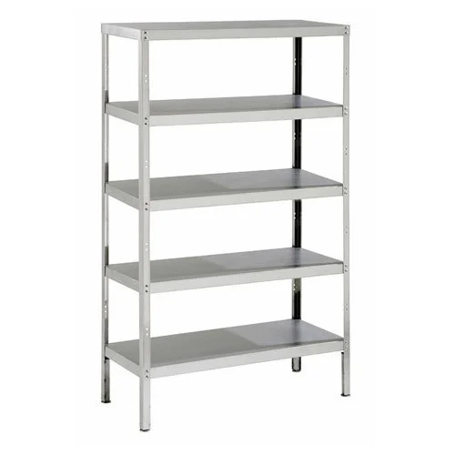 SS VERTICAL RACKS WITH SHELVES