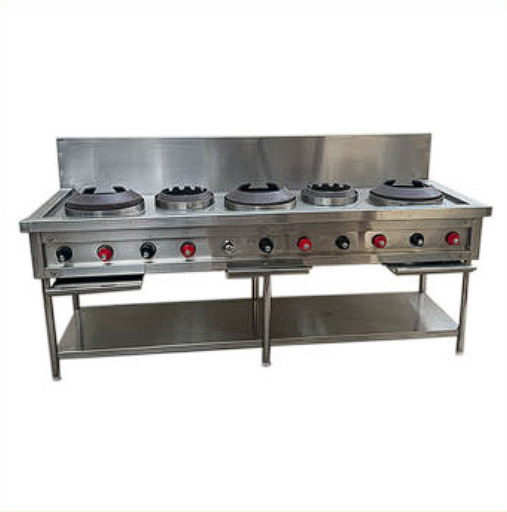 5 Burner Chinese Cooking Range